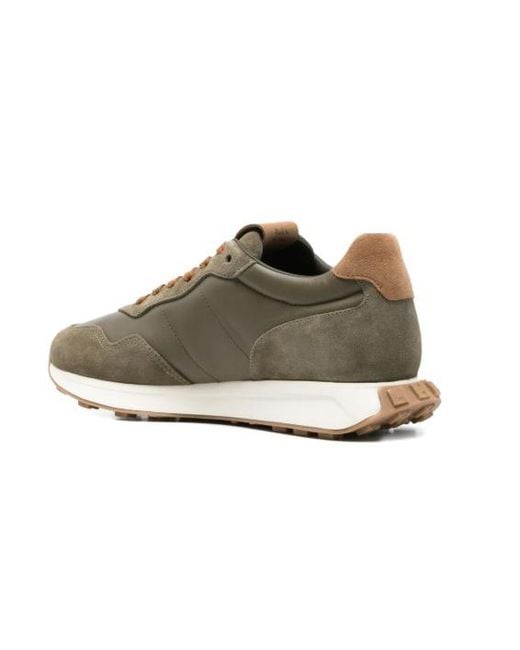 Hogan Gray 'H' Suede Sneakers for men