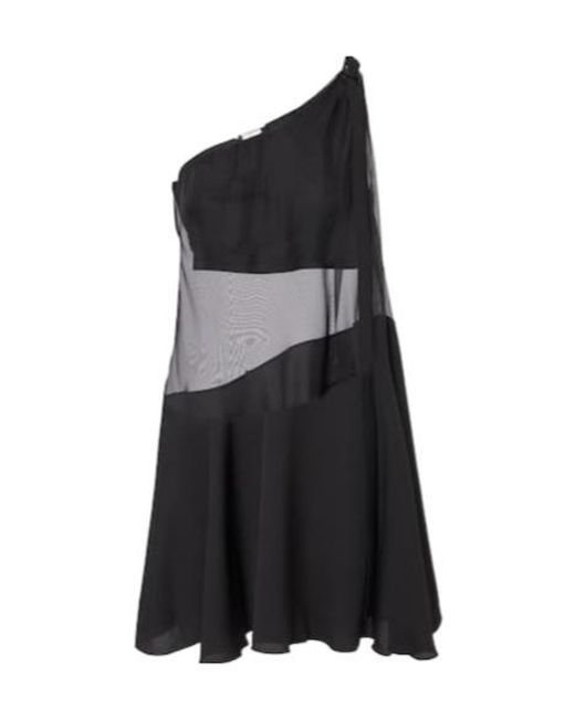 Nensi Dojaka Black Daphne One-Shoulder Minidress