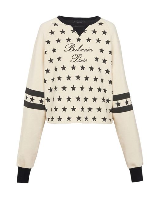 Balmain White Sweatshirts