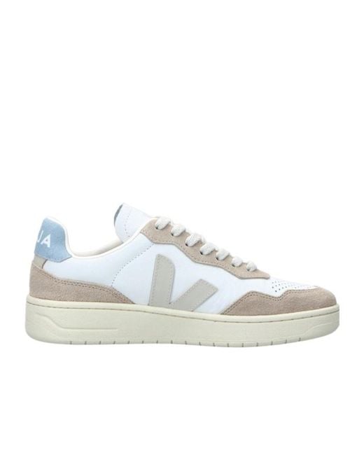 Veja White V-90 Low-Top Sneakers for men