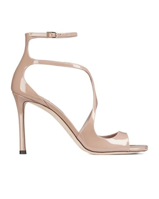 Jimmy Choo Metallic Azia High-Heeled Sandals