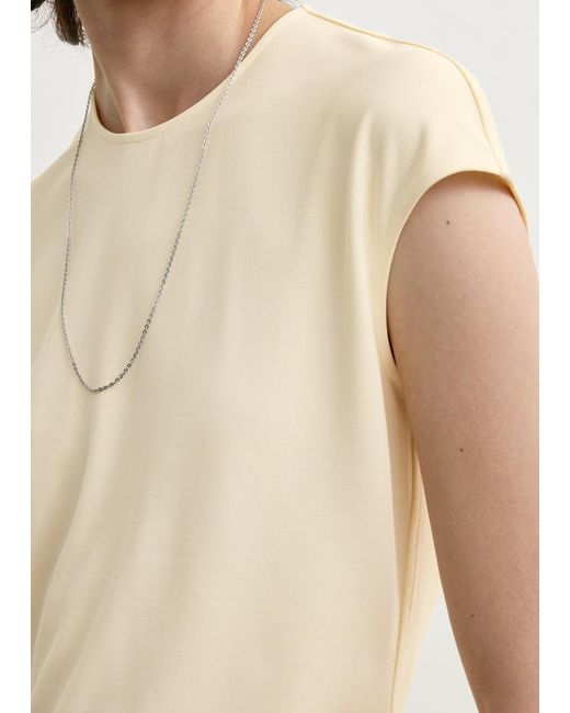 Totême Natural Cap-Sleeve Top