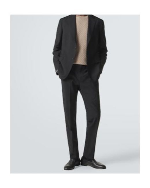 Brioni Black Appia Leather Loafers for men