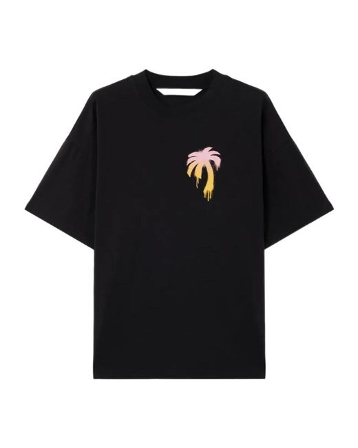 Palm Angels Black I Love Pa Graphic T-Shirt