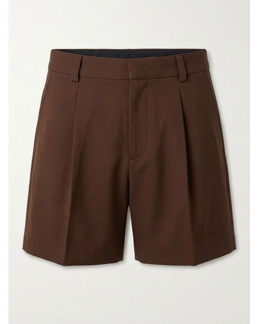 Gucci Brown Pleat Detailed Shorts for men