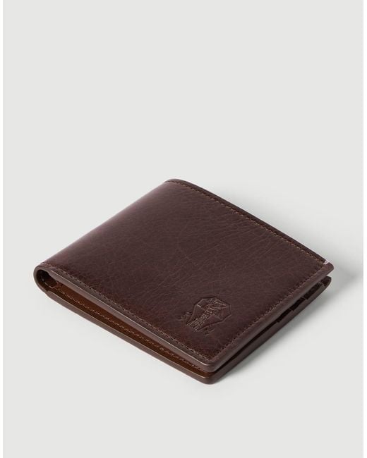 Brunello Cucinelli Purple Brushed Leather Wallet for men