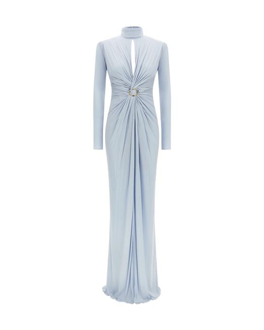 Elisabetta Franchi Blue Long Dress