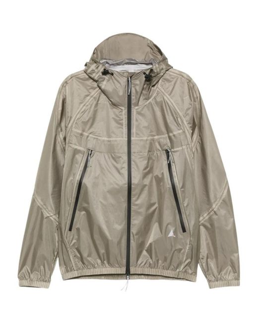 Roa Gray Glasslike Zip Hooded Jacket for men