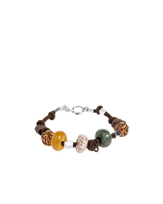 Isabel Marant White Stones Detailed Bracelet for men