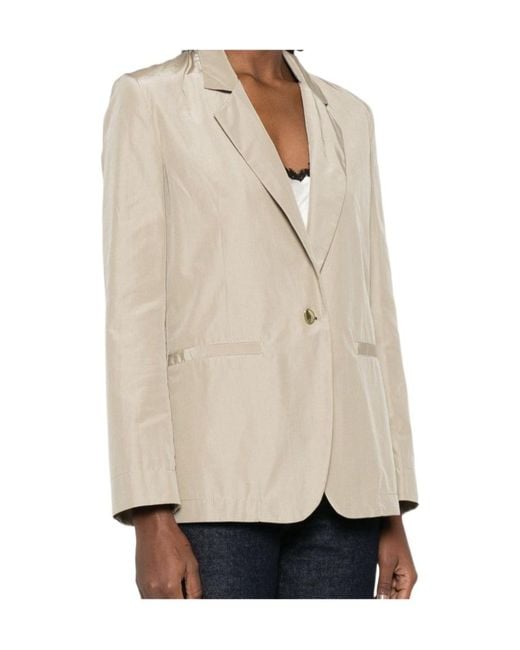 Forte_forte Natural Single-Breasted Blazer