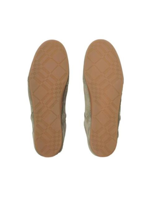 Burberry Green Knight Runner Lace-Up Sneakers for men
