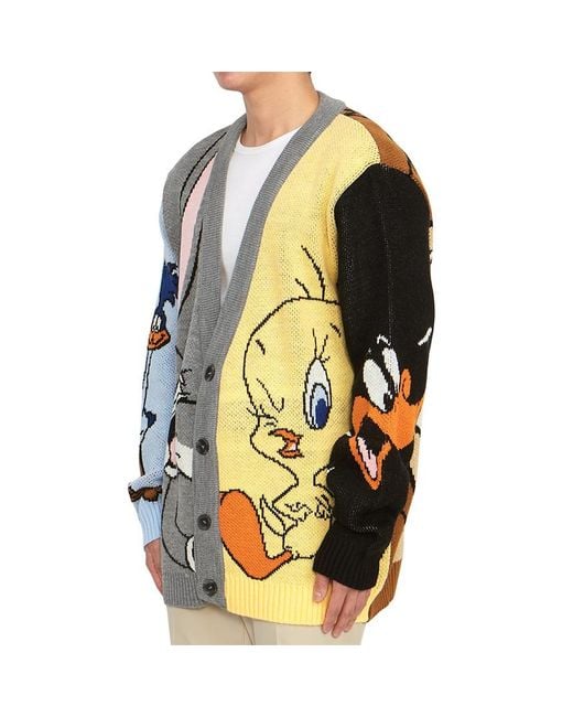 FAMILY FIRST Blue V-Neck Long-Sleeved Sweater for men