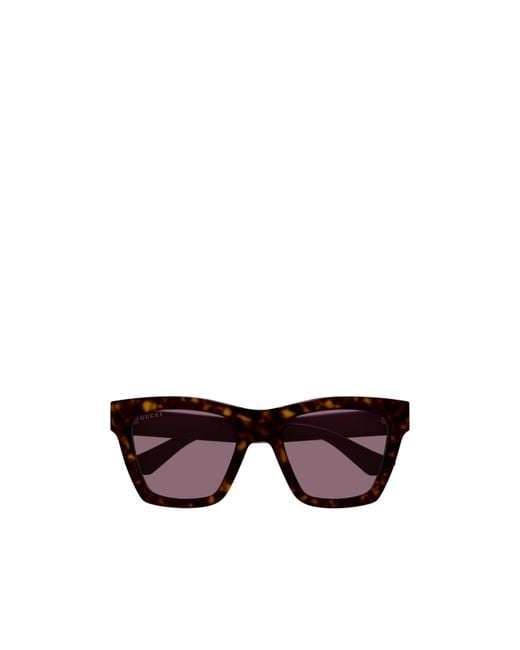 Gucci Purple Eyewear Gg1714S Rectangular Sunglasses