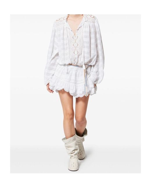 isabel marant etoile embroidered dress Sue Ann Blue Floral Short Dress | Women's Clothing