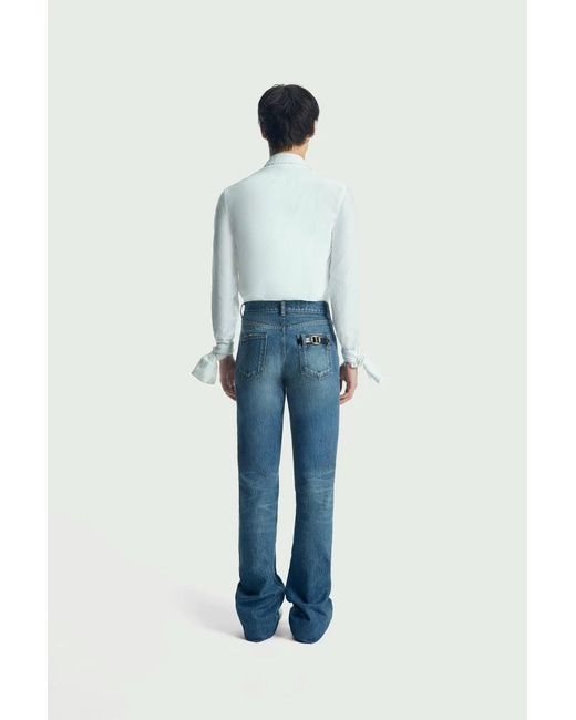 Coperni Blue High Waist Button Jeans for men