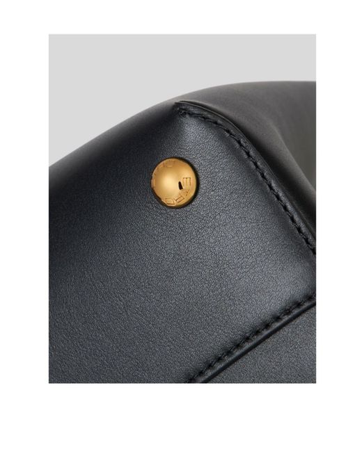 Etro Black Libra Pegaso Patch Small Tote Bag