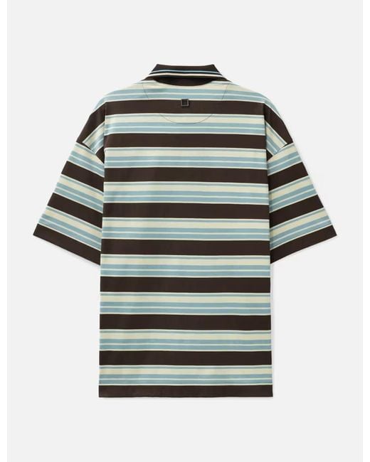 Wooyoungmi Green Striped Short-Sleeve T-Shirt for men