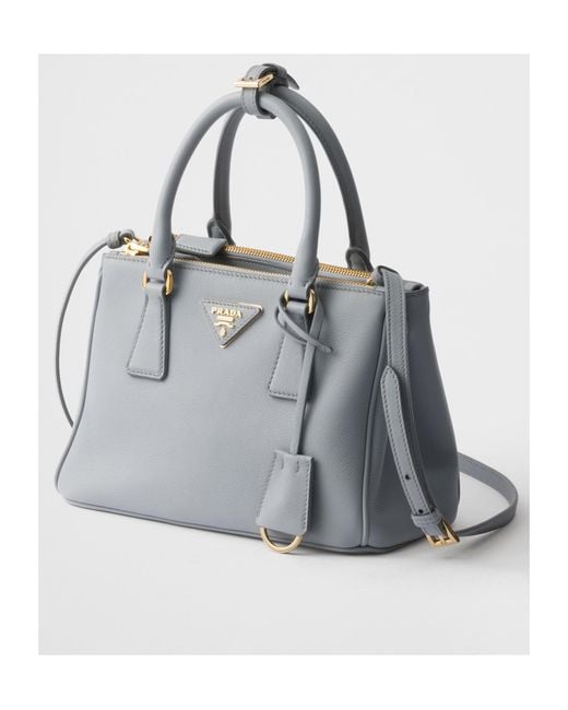 Prada Gray Galleria Small Leather Bag