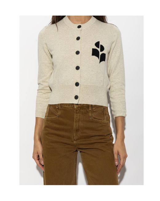 Isabel Marant White Long-Sleeve Cardigan