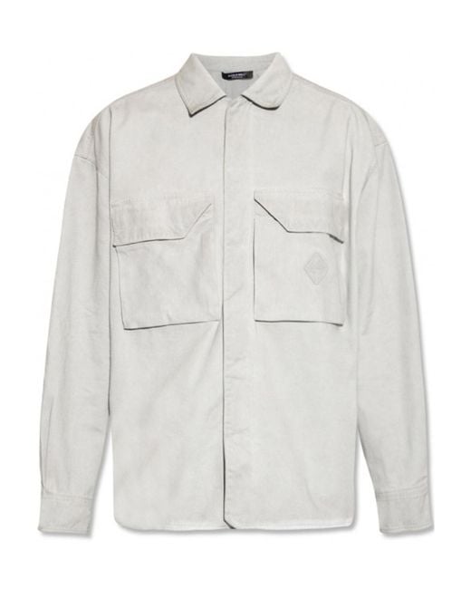 A_COLD_WALL* White Flap-Pockets Cotton Overshirt for men