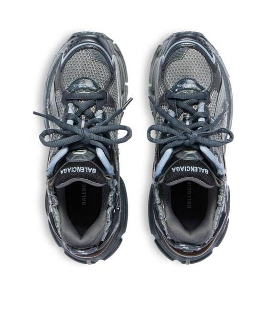 Balenciaga Blue Runner Lace-Up Sneakers for men