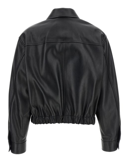 Versace Black Leather Blouson