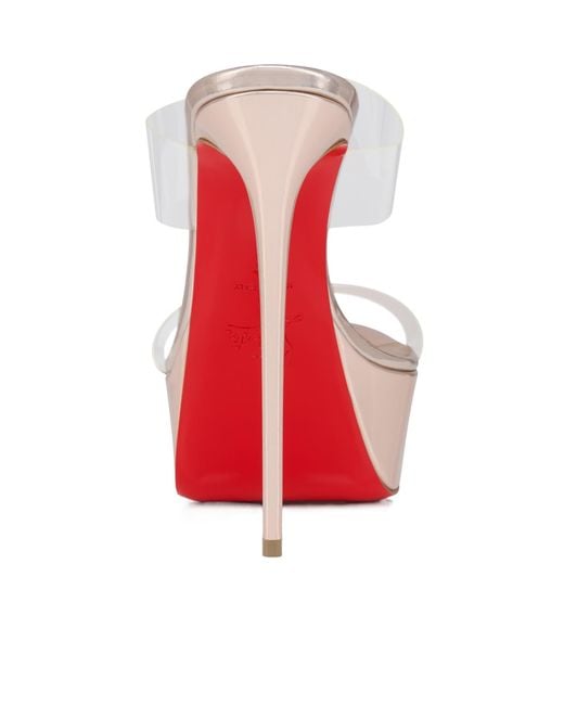 Christian Louboutin White 150 Mm Mules