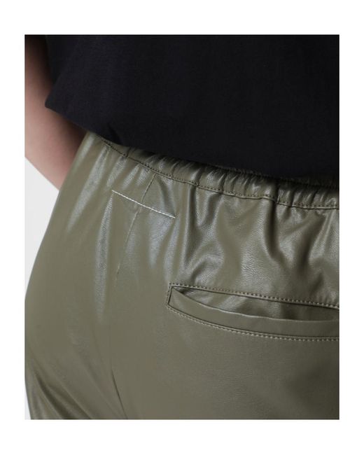 MM6 by Maison Margiela Green Elasticated-Waist Trousers