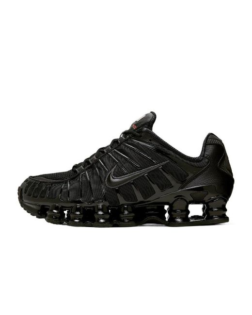 Nike Black Shox Tl Lace-Up Sneakers for men