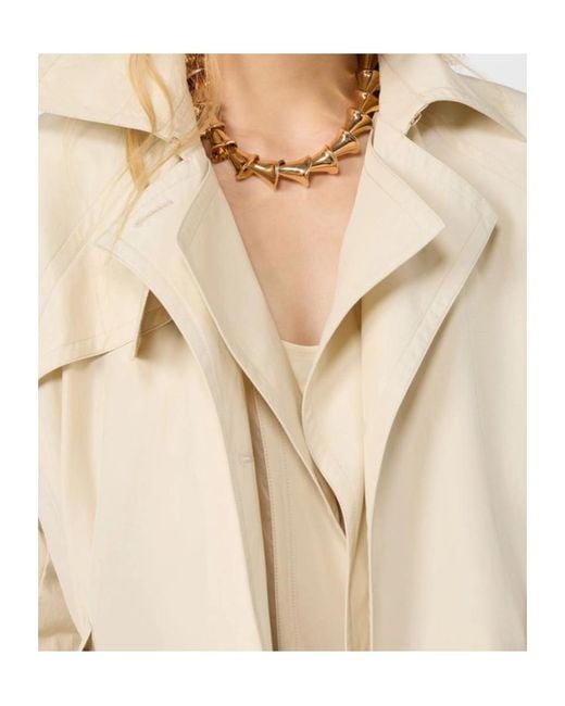 Sportmax Metallic Sculptural Necklace