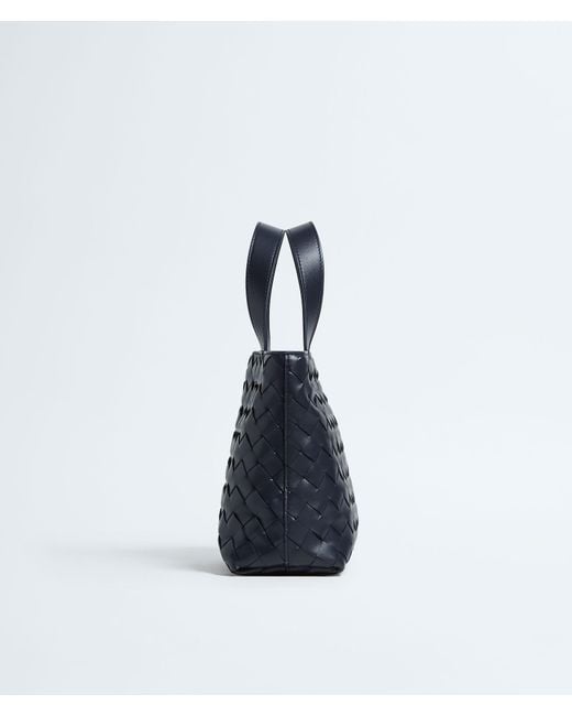 Bottega Veneta Blue Mini Intrecciato Zipped Tote for men