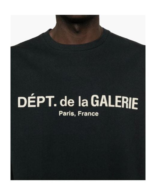 GALLERY DEPT. Black French Logo Lux Long-Sleeved T-Shirt for men