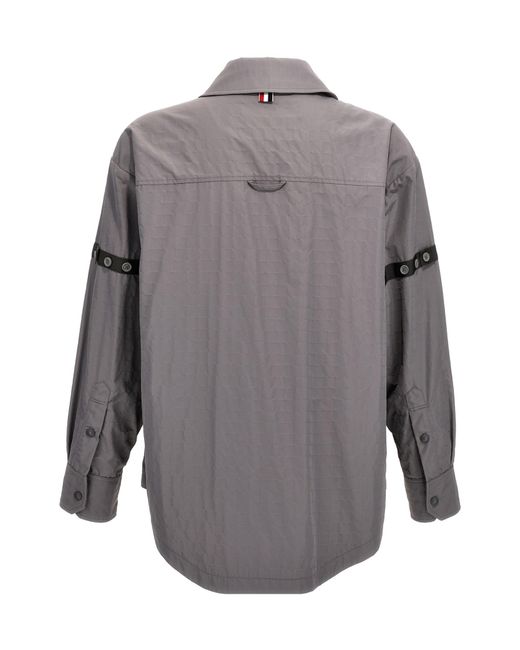 Thom Browne Gray Button-Fastening Shirt for men