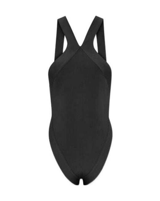 Saint Laurent Black Backless Sleeveless Bodysuit