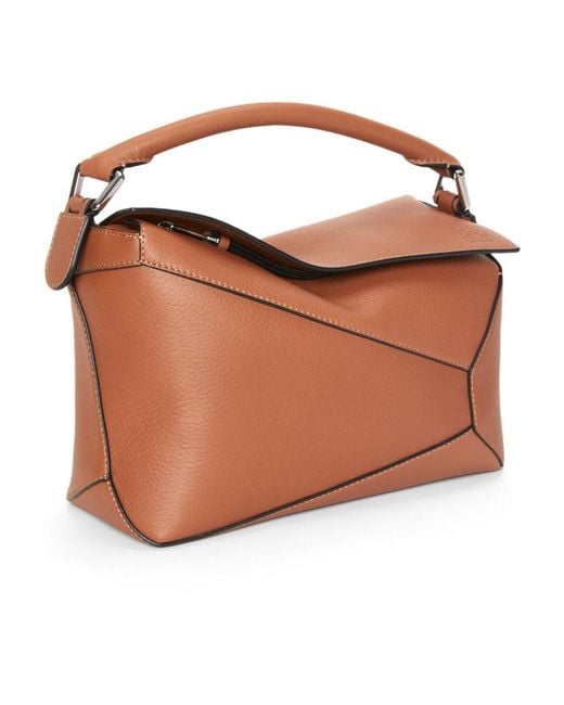 Loewe Brown Puzzle Small Shoulder Bag