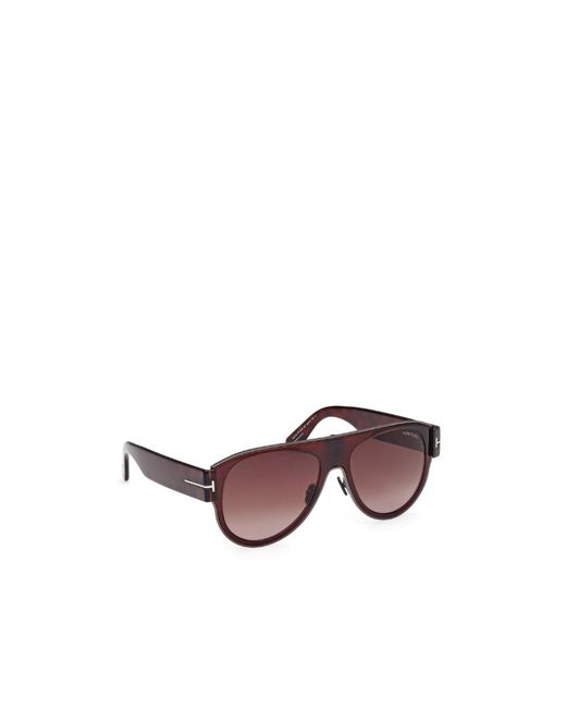 Tom Ford Purple Eyewear Aviator Frame Sunglasses for men