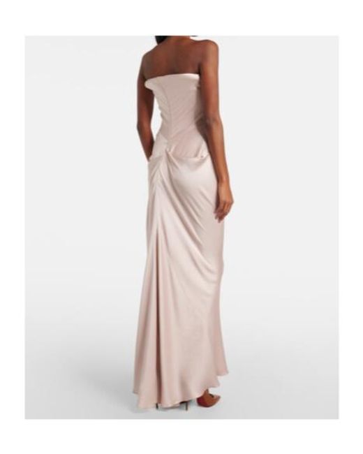 Victoria Beckham White Corset Gown