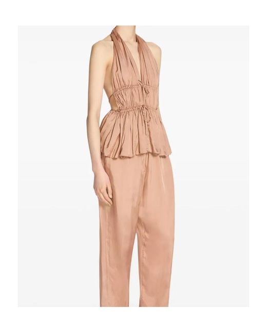 Dries Van Noten Pink Halterneck Top