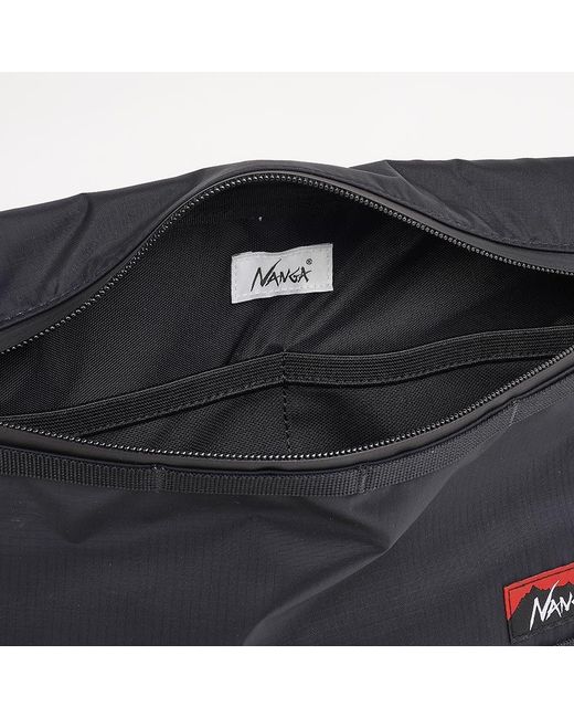 NANGA Blue Zippered Shoulder Bag for men
