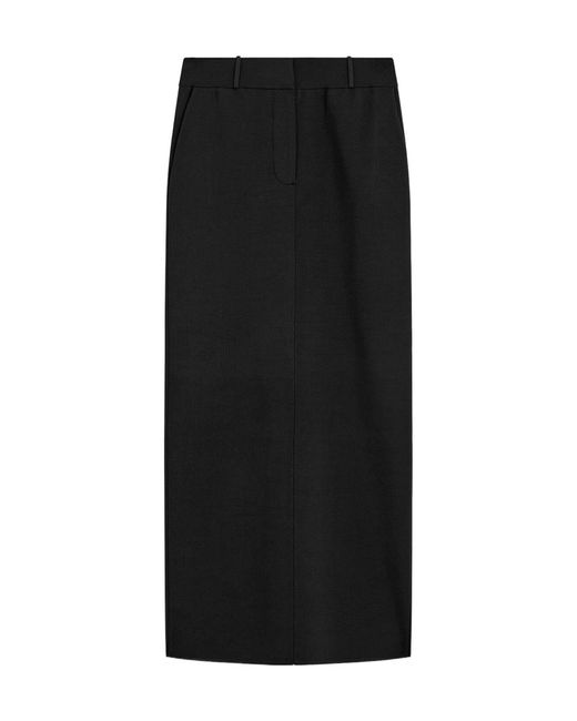 Joseph Black Straight Midi Skirt