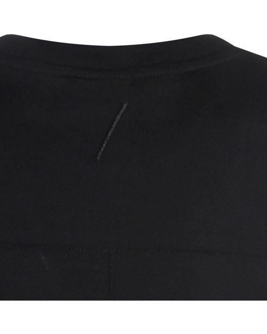 Thom Krom Black Contrast Stitch Crewneck T-Shirt for men