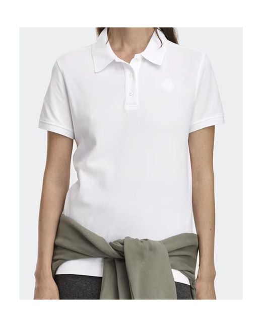 Canada Goose White Button Polo Shirt