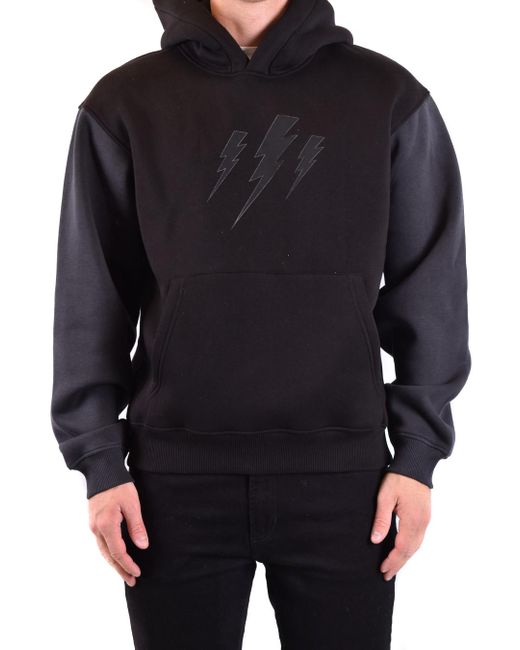 Neil Barrett Blue Long-Sleeved Sweater for men
