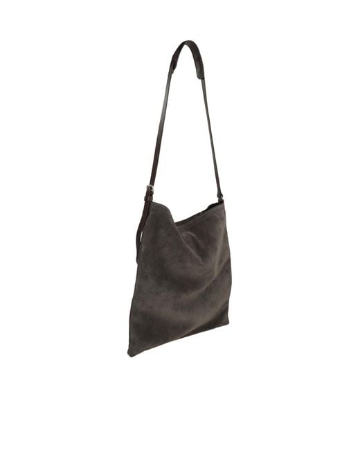 Dries Van Noten White Suede Tote Bag for men