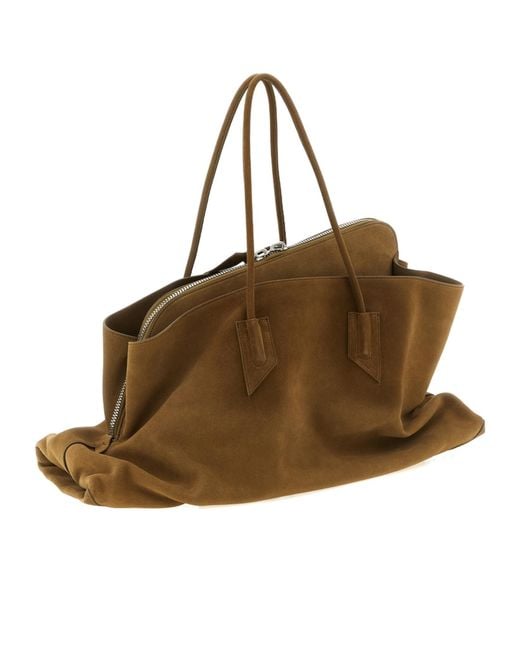 The Attico Brown Top-Handle Shoulder Bag
