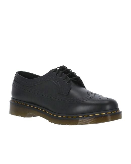 Dr. Martens Black Round-Headed Love Shoes for men