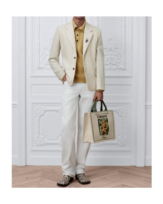 Dior White Single-Breasted Jacket for men