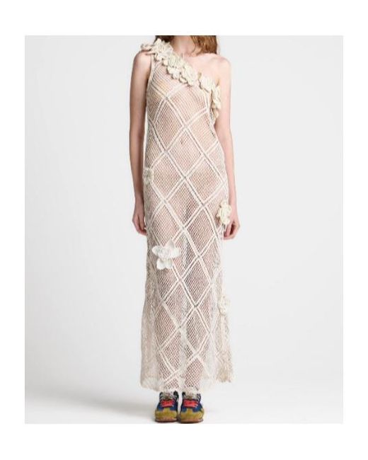 J.W. Anderson White Floral Crochet Dress