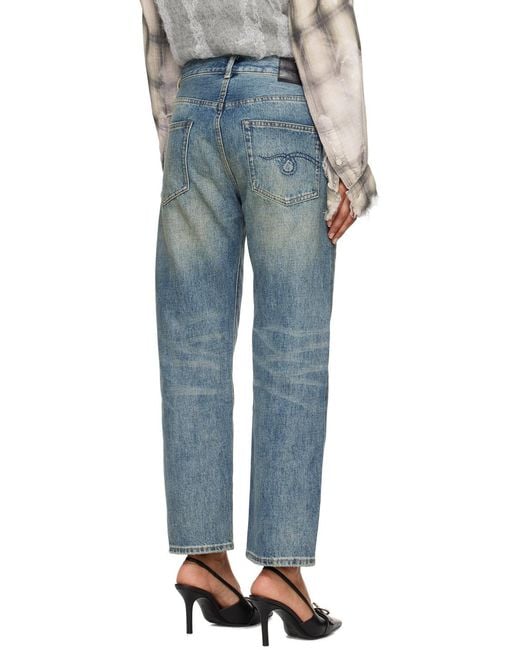 R13 Black Cropped Wide-Leg Jeans
