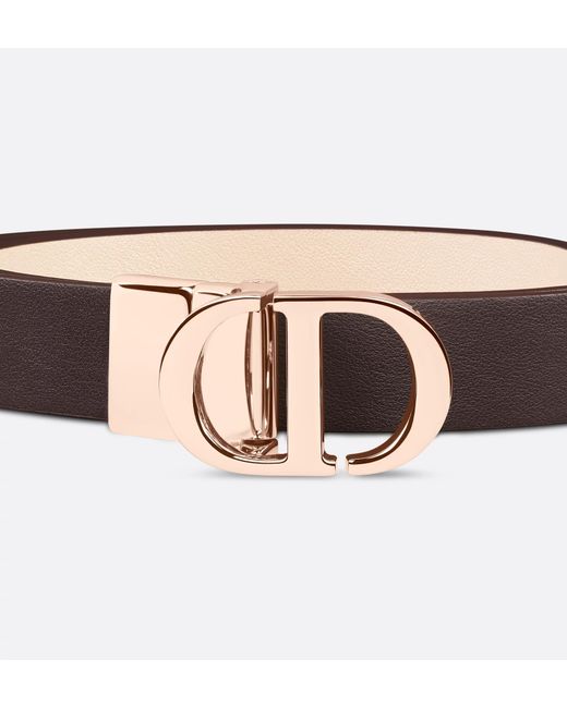 Dior White 30 Montaigne Reversible Belt